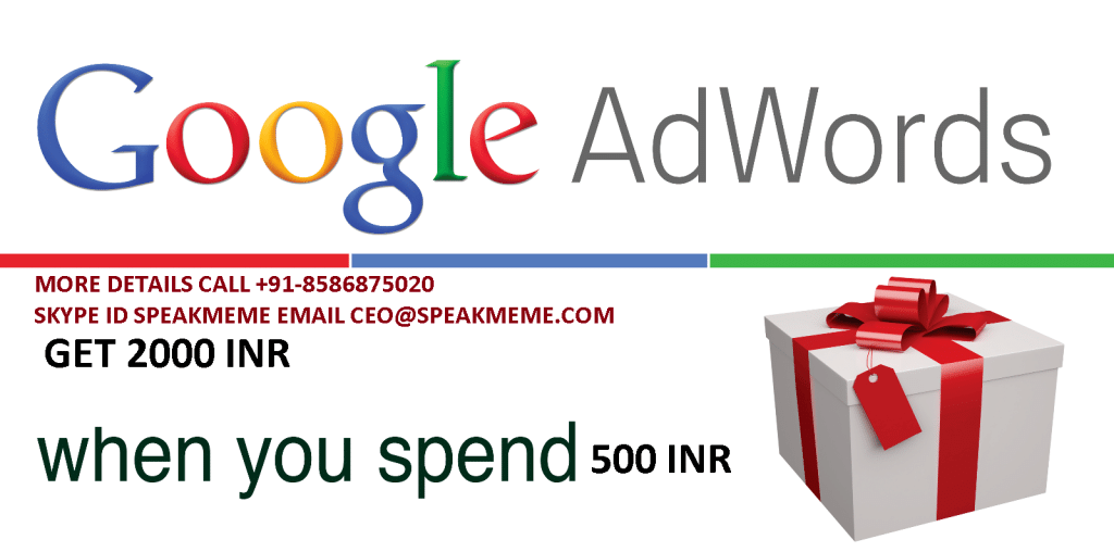 google adwords coupon 1024x508 Google Adwords Coupon For Indian Billing (Spend 500 INR and Get 2000 INR) Expiry Dec 2015