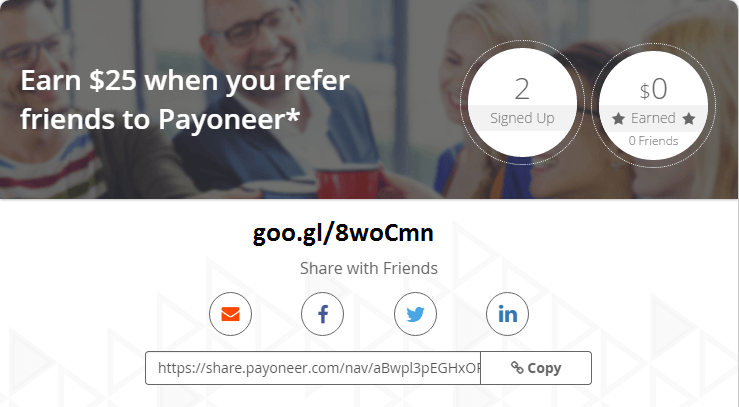 earn money by inviting - 1$ per referral link visit
